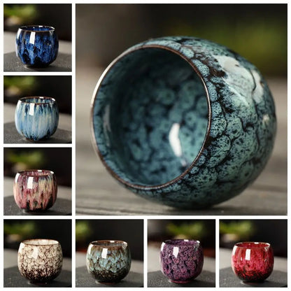 Keramische Kopjes met Kiln Transformatie in Japanse Stijl